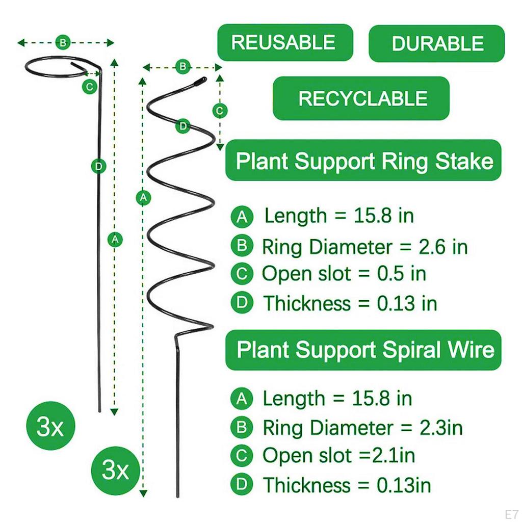 Climbing Plant Stakes Garden Trellis Accessories Reusable Easy Installation Tools Tomato Twist