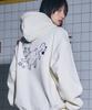 Compagno Brave Cat Embroidered Hoodie Cream