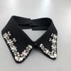 Beading Fake Collar Women Elegant Diamond Detachable Collars for Woman False Shawl Shoulder Wrap Lapel False Collars Woman Tie