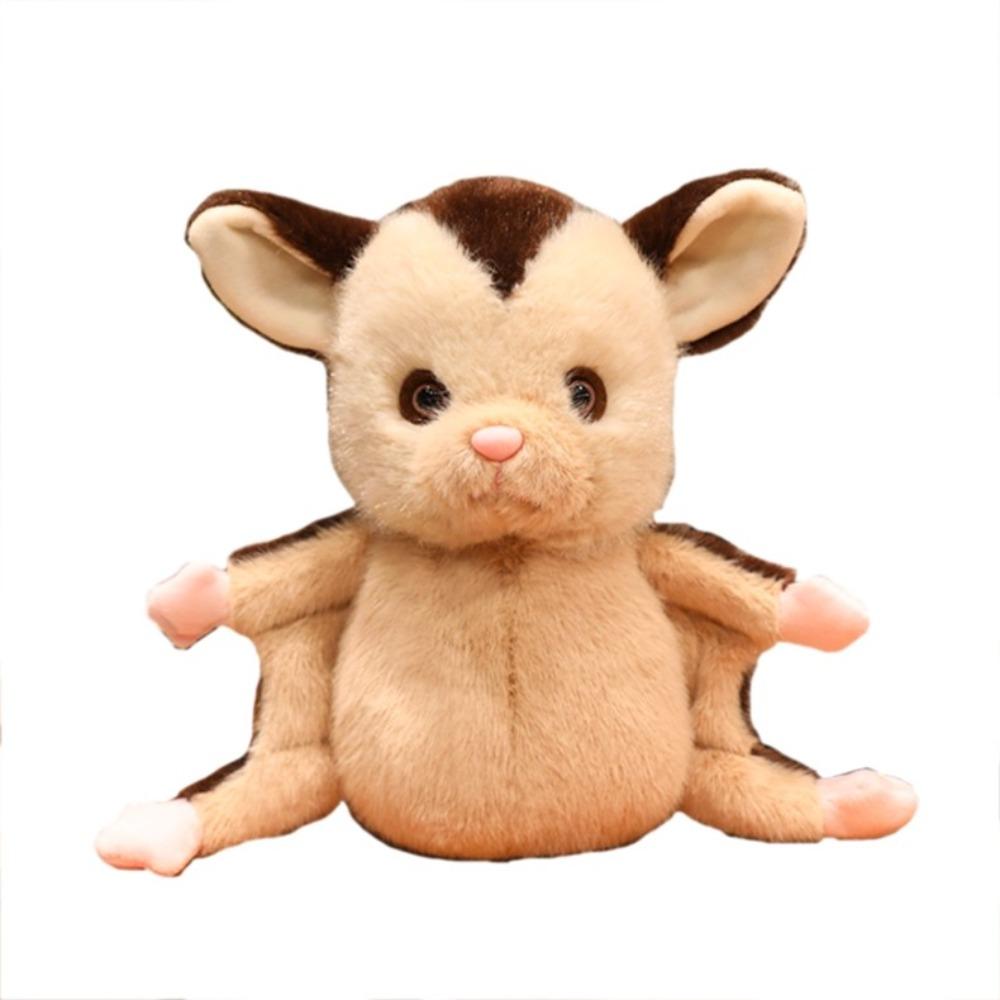 25CM Sugar Glider Plush Toy Soft Material Flying Squirrel Plush  Festival Gift коричневый