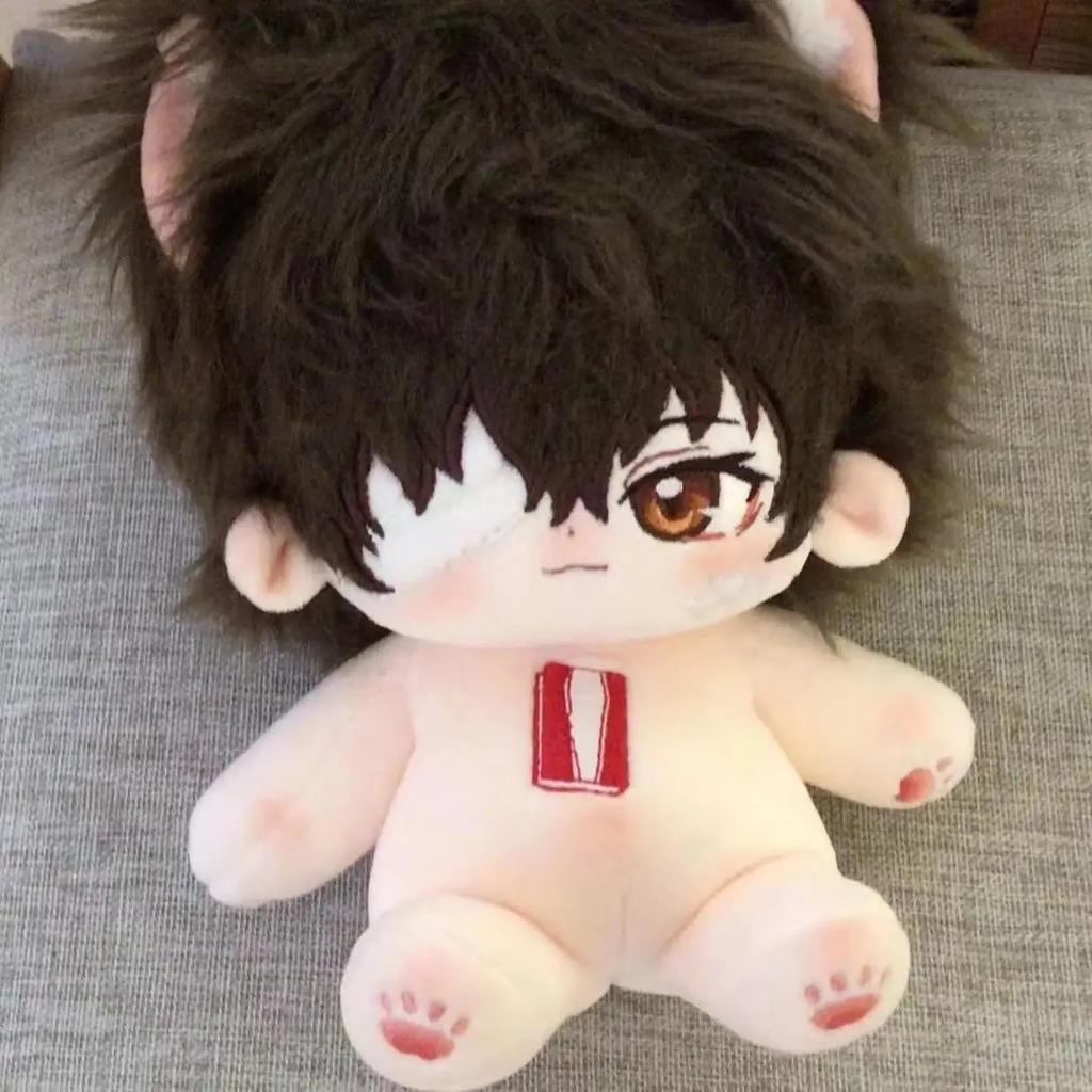 20cm Osamu Dazai Bandage Dress-up Cotton Doll Cute Plush Puppet Toys for Kids Adults Anime Bungou Stray Dogs Collectible Gift