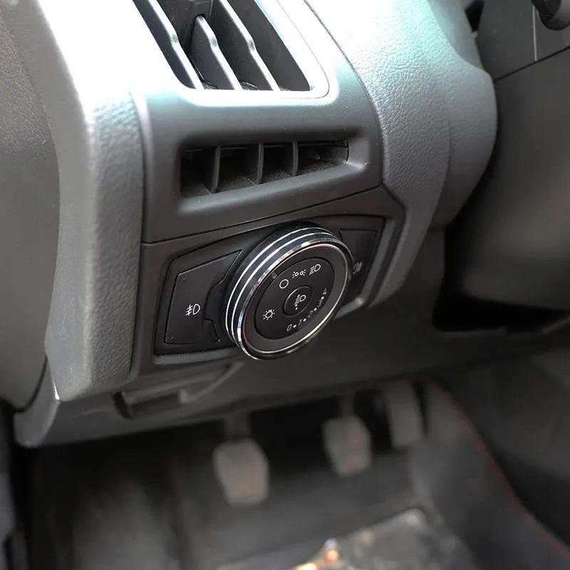 Car Sticker for Ford Focus 3 MK3 KUGA Escape Mustang 2015 Mondeo Fusion 2013-16 Ecosport 18-23 Headlight Switch Cover Trim
