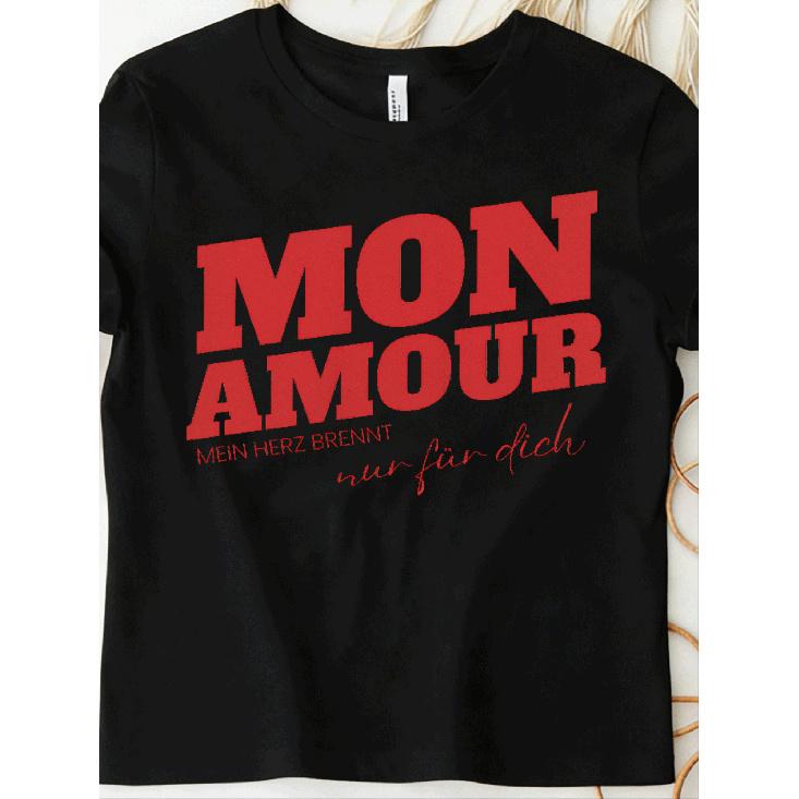 Malle Mon Amour - My Heart Burns Solely For You Overseas Printing Y2K Oversized Unisex T-Shirt For Men Women Retro 2000S Streetwear Baggy Graphic Tee