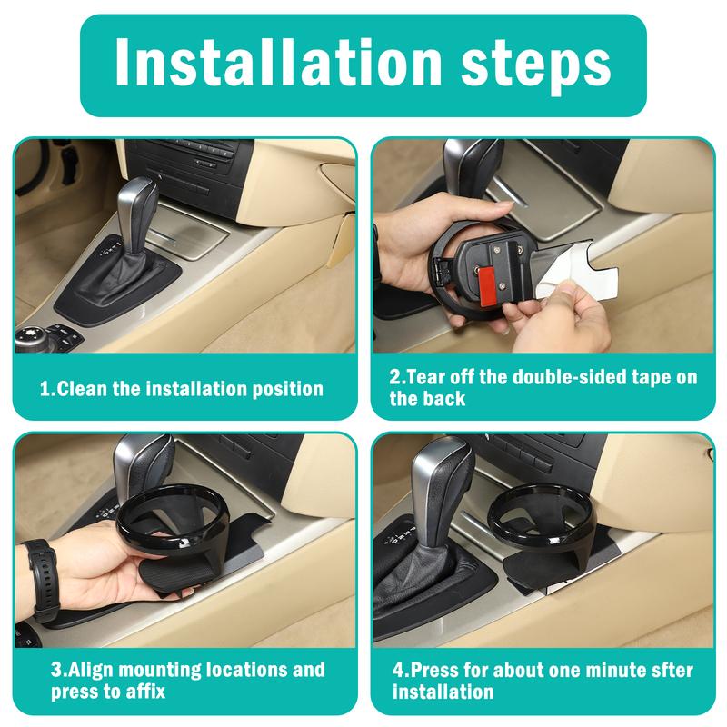 High-quality Car Center Console Side Drinks Cup Holder for BMW 3 Series E90 E92 E93 2005-2012 Carbon Steel Interior Accessories