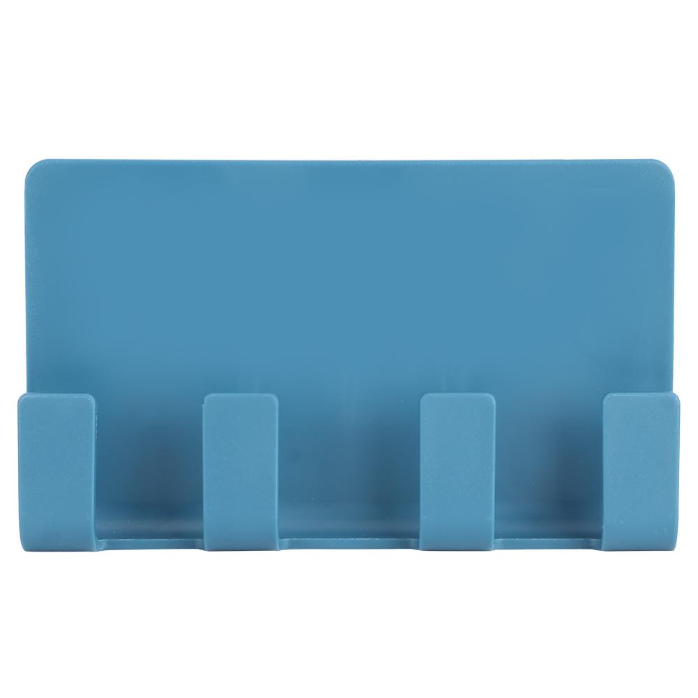 4 Stück Elegantes 4 Haken Wandmontiertes Handy-Ladeablage-Halterung Wandaufhänger Aufbewahrungsregal