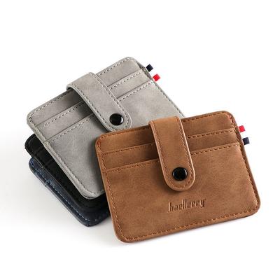 Men's PU Leather ID Credit Card Holder Wallet Coin Purse Fashion Women Business Slim Money Pocket Case Multi-card Card Holder