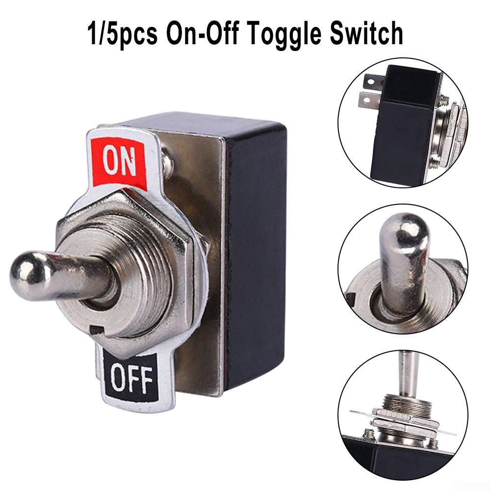 On/Off Toggle Switch Prewired SPST Switch Toggle 12mm
