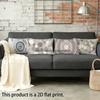 Circular Patterns Decorative Pillowcase Suitable For Sofa Bedroom Car Pillow Cover Cushion Rectangular Back Cushion