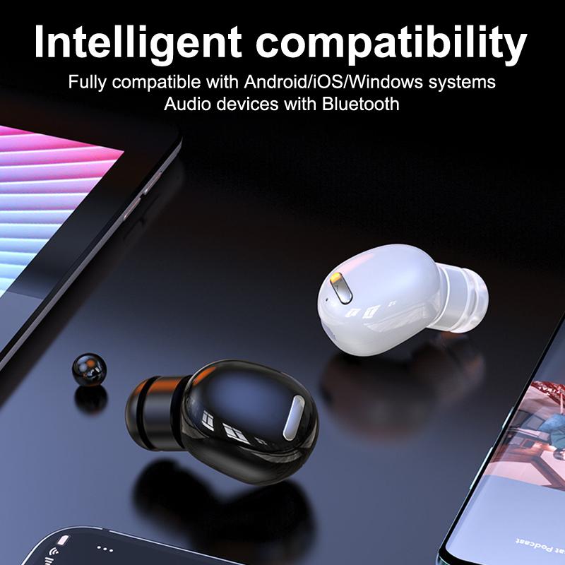 Mini Wireless Bluetooth-Compatible 5.0 Earphone In Ear Sport With Mic Handsfree Headset For Huawei All Phone Headphones