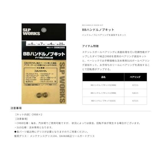 Daiwa Slp Works SLPW BB Handle Knob Kit Series