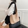 Large capacity soft surface bag women's 2026 new retro fashion versatile shoulder messenger bag texture commuter bucket bag