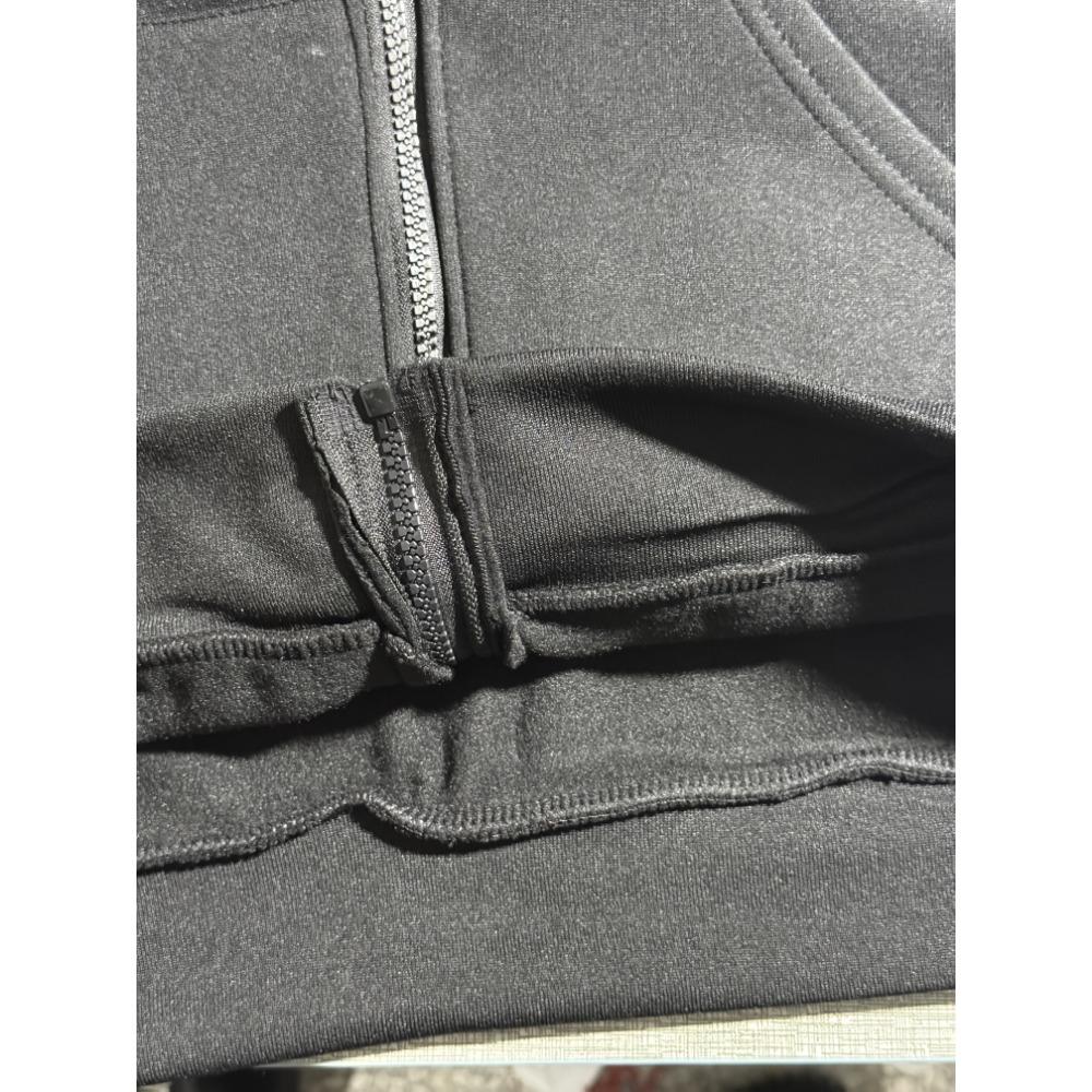 Men's Red Hooded Zipper Jacket "It's Never Luck It's Always God" Printed Jacket with Polyester Ribbed Cuffs and Hemps for Autumn and Winter