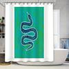 Ocean Waves Shower Curtain Blue Sea Beach Nautical Bathroom Decor Waterproof Fabric Liner Set