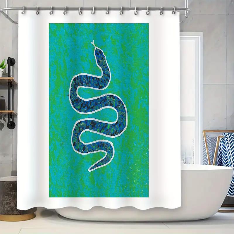 

Ocean Waves Shower Curtain Blue Sea Beach Nautical Bathroom Decor Waterproof Fabric Liner Set W60H190(CM)-1 Pcs
