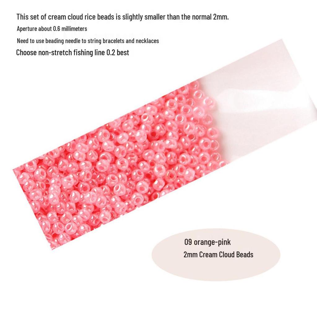 Imported 3A Quality 2mm Creamy Cloud Iridescent Seed Beads for DIY Jewelry Making