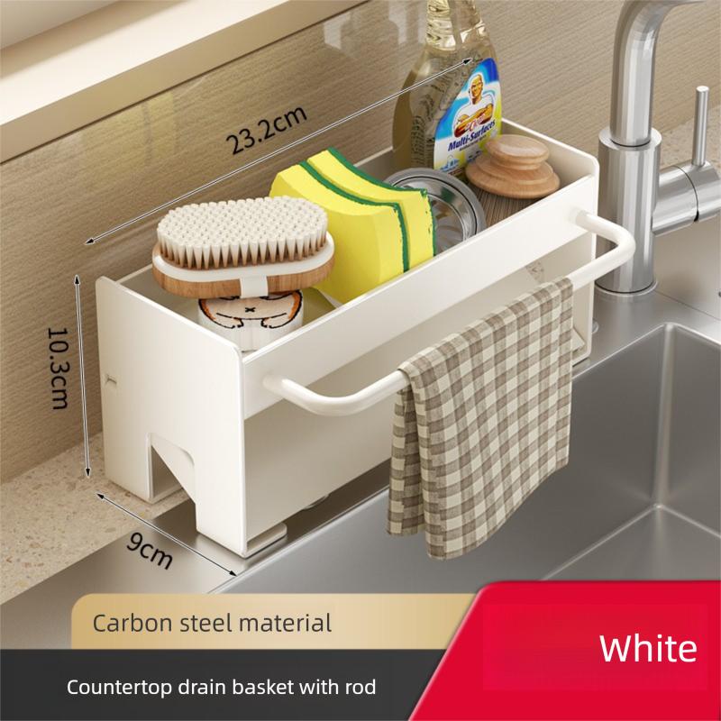 Kitchen Sink Stand Sponge Holder Dish Drainer Organizers Storage Accessories Shelf Storage Organizer Dish Drying Rack Gadgets