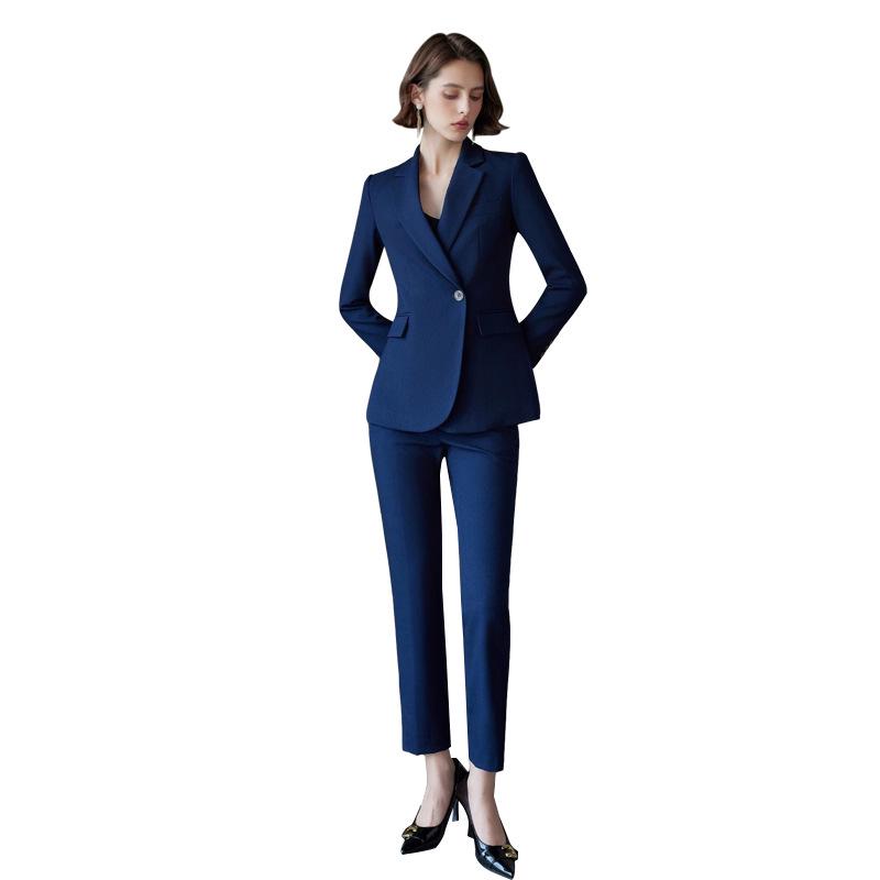 Aishangchen Women's Professional Autumn/Winter Suit Set: Elegant Business Formal Workwear with Trousers