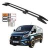 Relingi dachowe FORD TRANSIT CUSTOM LONG od 2012 do 2023 KOLOR CZARNY