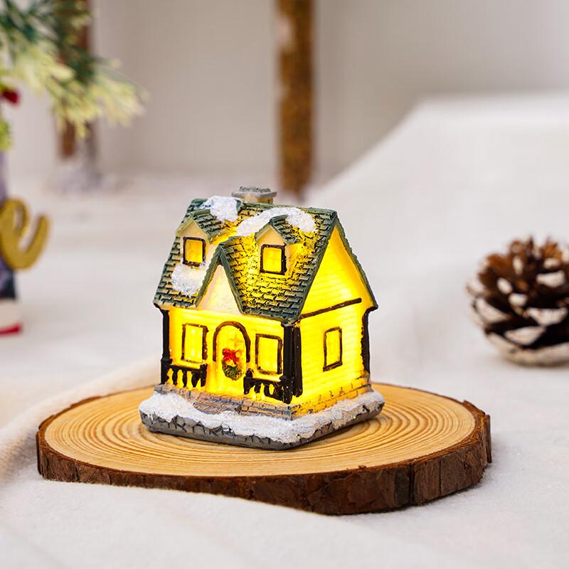 Luminous Christmas Snow House Ornament