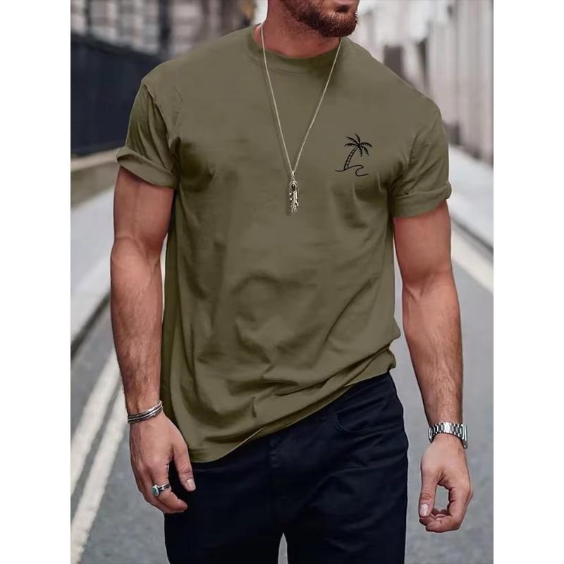 3D Print T ShirtColorful Graffiti Printed Men's Crewneck T-shirt Summer Daily Street Men's Casual T-shirt Outdoor Sports Men's Short-sleeved