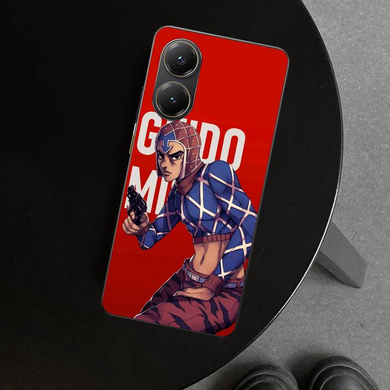 JoJo Adventure Guido Mista Phone Case Cover for Xiaomi Poco X6 X5 X7 Pro F7 Ultra Redmi 15C 15 13C 13 12C 12 10C 10 10A 9C 9A 9T