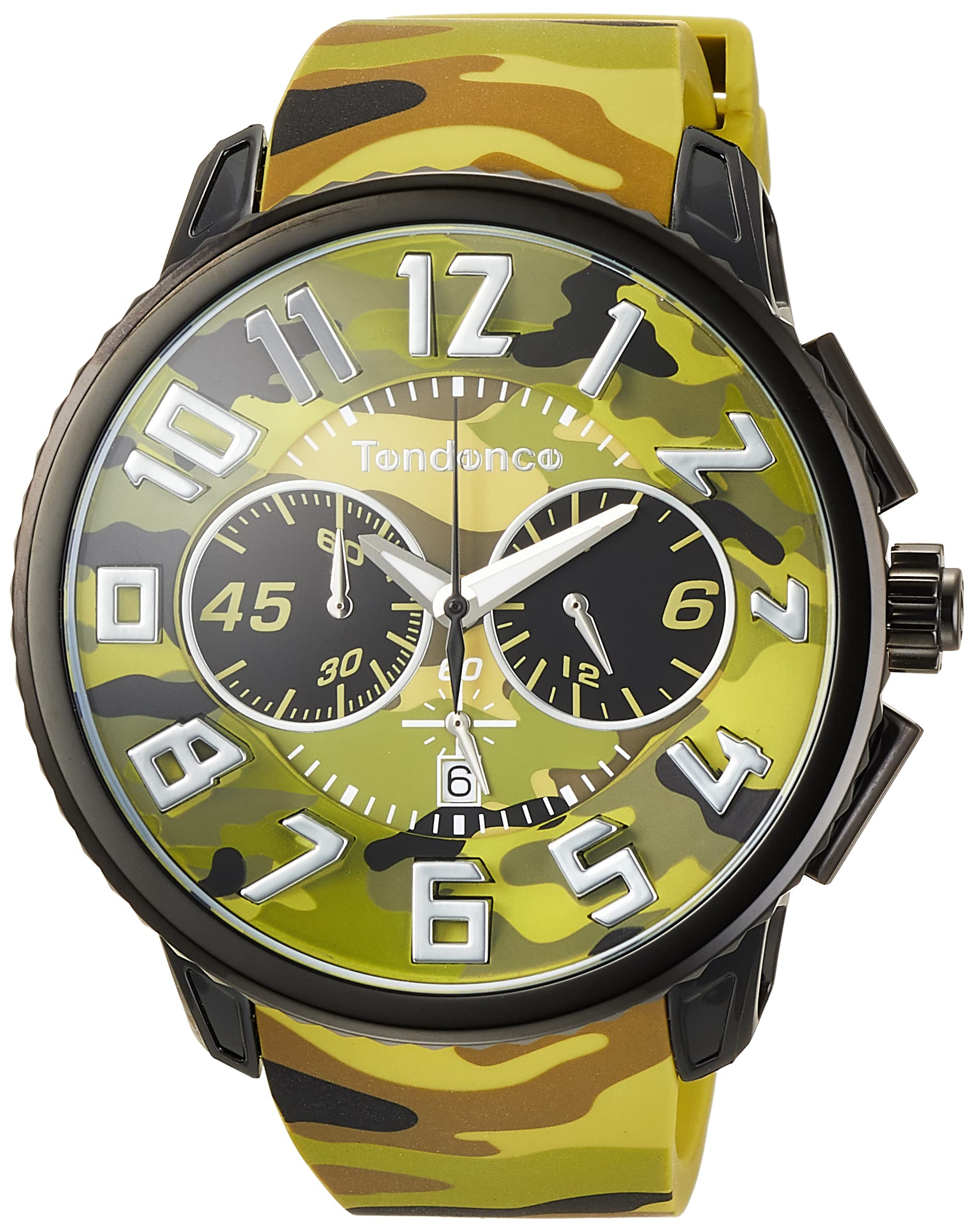 

Gulliver Round CAMO Круглий камуфляжний годинник Gulliver Round Camouflage Dial з нержавіючої сталі, мінеральним склом, кварцовий Limited Model 51MM TY046021 Хакі [Tendence] Чоловічий, сталь/нейлон
