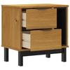Vidaxl Szafka Nocna Flam, 49X35X50 Cm, Lite Drewno Sosnowe