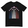 Patriotic Fighter Jets Usa Flag Red White Blue 4th Of July Tshirt