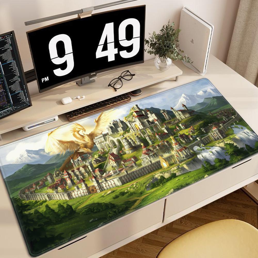 Heroes of Might and Magic Tappetino per Mouse con Mappa XXL Gomma Antiscivolo Tappetini per Mouse Tastiera Accessori da Gioco Tappetino Mouse xmm