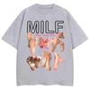 2026 Milf Unisex I Love Feet Funny Meme TShirts Unisex Unisex Humor Fashion T Shirts Soft Cotton ONeck Casual T Shirt Streetwear