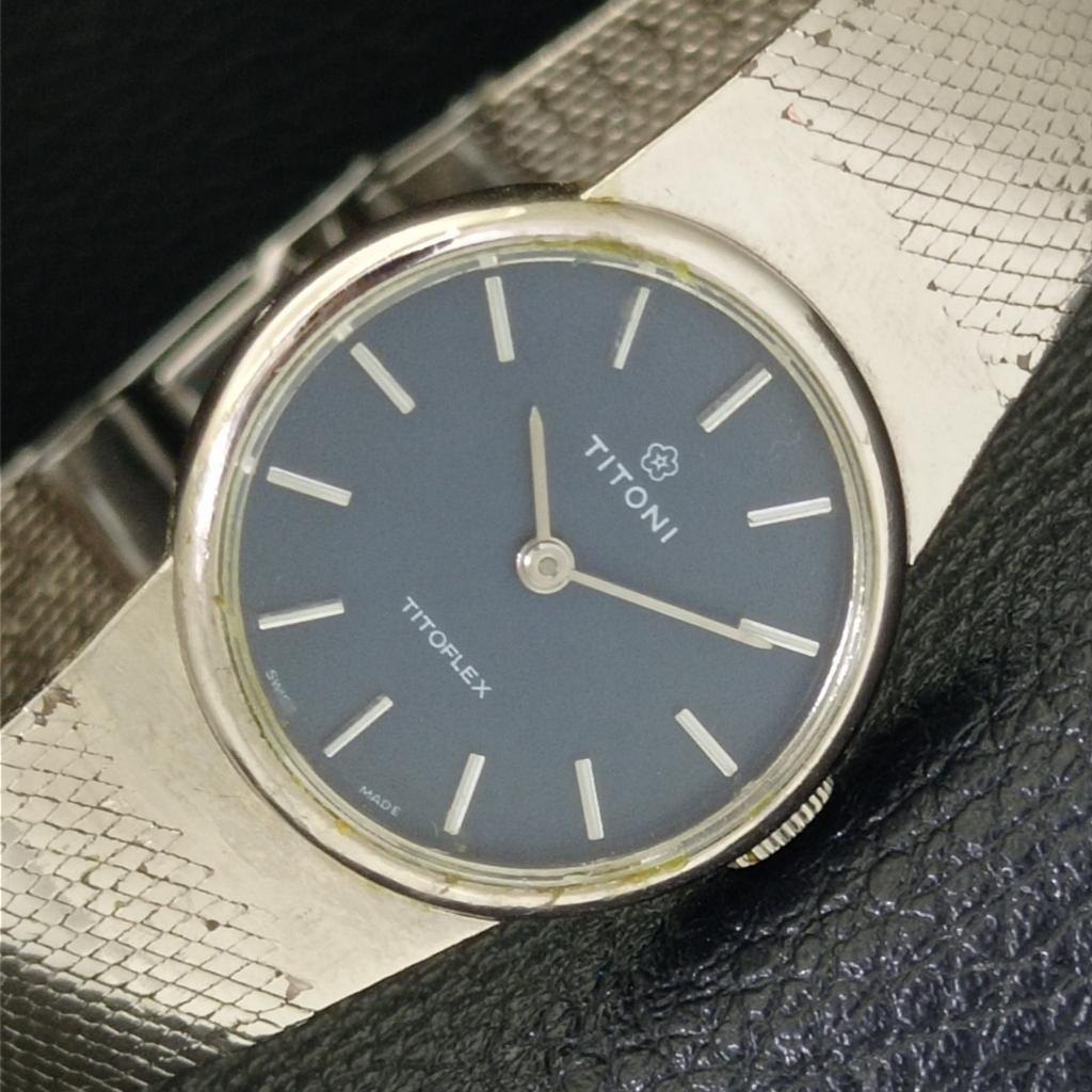 

ВИНТАЖНЫЕ ЧАСЫ ART DECO TITONI TITOFLEX ШВЕЙЦАРСКИЕ ЖЕНСКИЕ С ОРИГИНАЛЬНЫМ ЦИФЕРБЛАТОМ a700360-5 R202-a700360