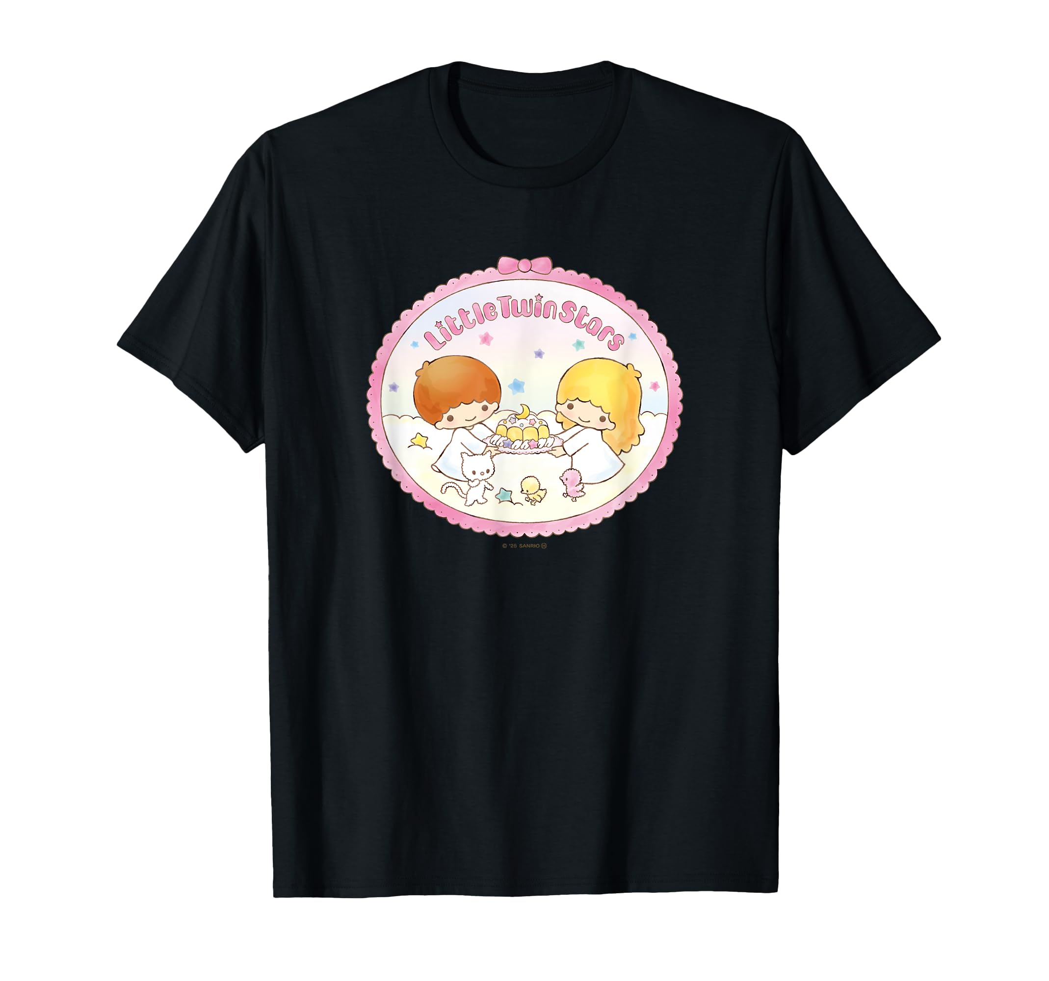 

Twin Stars 50th Aurora Retro Frame [Little Anniversary] T-Shirt чёрный