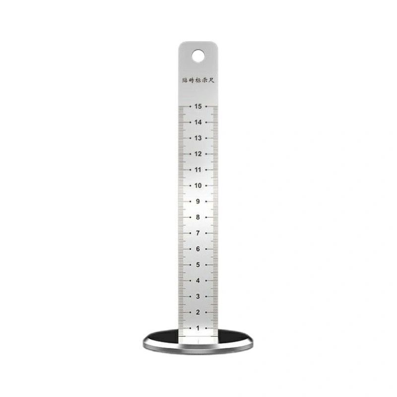 

Stainless Steel Tiling Leveling Ruler Height Gauge for Tile Alignment and Measurement