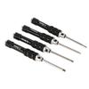 4pcs Screwdriver Ultrahard Slip Resistant Handle Durable Rust Proof Screwdriver Set for Repairing Type A