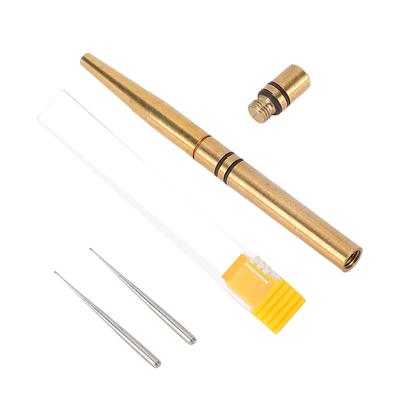 Brass Watch Oiler Professional Watch Oil Pen Lubrication Tool with Protective Case for Watchmaker Sewing Machine