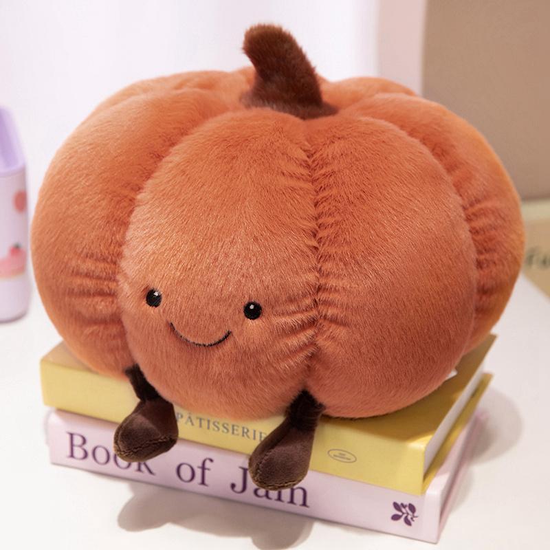Pumpkin Series Halloween Gifts Plush Plant Doll Soft Pillow Home Decro