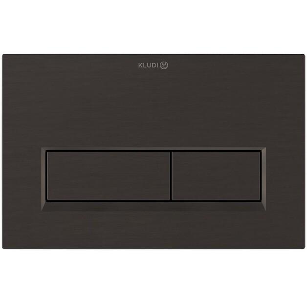 Клавиша смыва Kludi Unifix черная щеткованная 32PP01N2