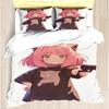 Duvet Cover Set Aniyah Anime Modern Printed Home Children Animation Spy Decoration Sets, 3 Pcs