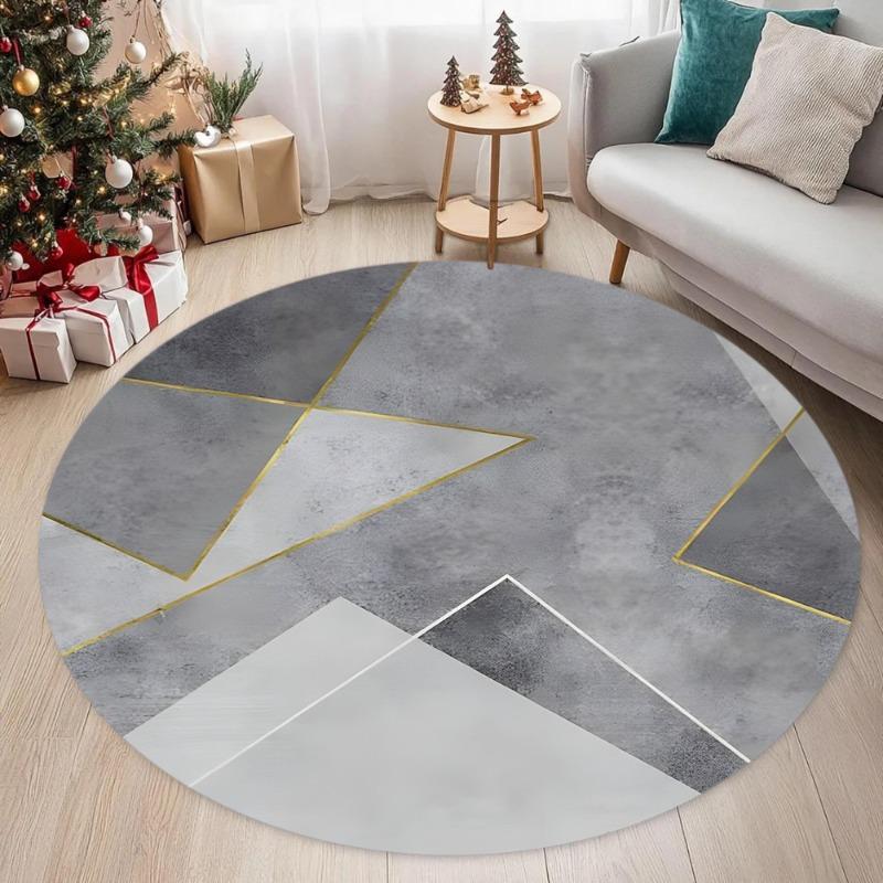 Round Carpet Soundproof & Dirty-resistant Rug Office Computer Swivel Chair Rocking Table Study Bedroom Mat Area Rug Carpet