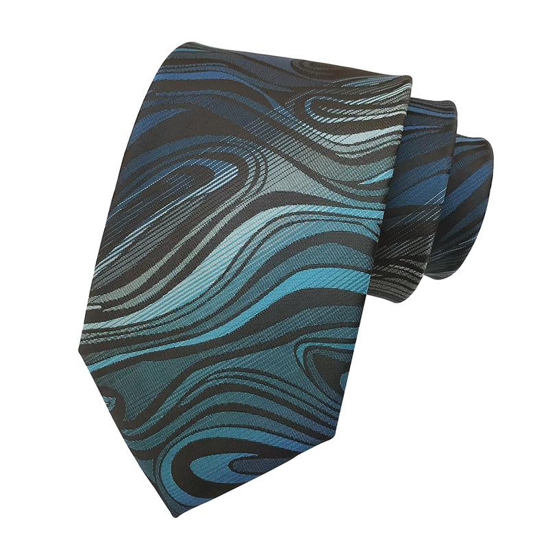 Luxury 8CM Mens Necktie Polka Dot Floral Stripes Tie For Man Groom Jacquard Woven Neck Tie For Business Wedding Party