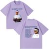 Rapper Myke Towers Europe Tour Date 2026 Tshirt Unisex Women Fashion Streetwear Hip Hop Tee Tops Casual Cotton Short Sleeve T-shirt