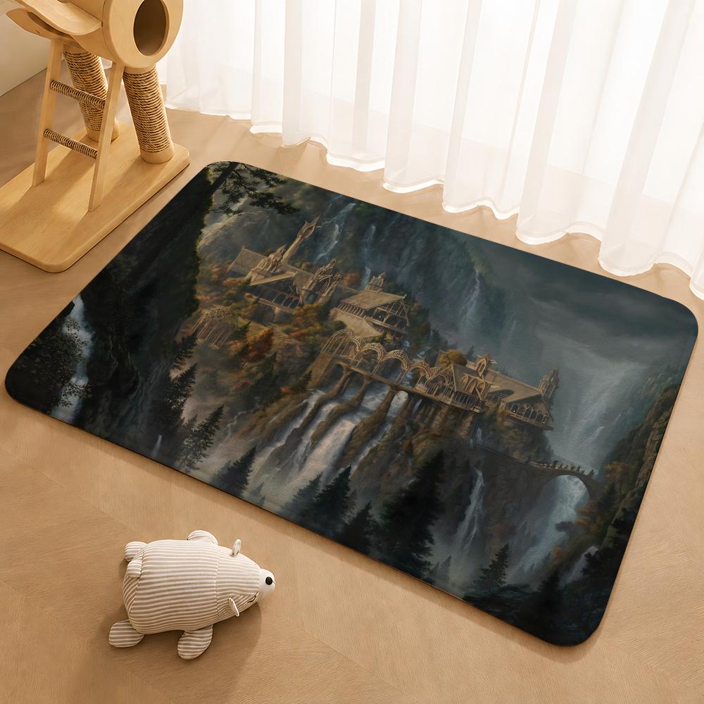The Lord of the RingS Floor Mat Floor Mat Soft Flannel Non-Slip Door Rug for Living Room