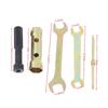 1 Set Double Ended Screw Drive Motorcycle Repair Tool Motorcycle Spanner Wrench Socket Tool Kit With Storage Pocket