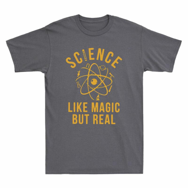 Tshirt Geek Science Real Nerdy Black But Gift Science Unisexs Magic Funny Like