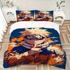3pcs Naruto Themed Printed Bedding Set, Soft and Comfortable Quilt Cover for Bedroom, Guest Room (1 Duvet Cover + 2 Pillowcases, Pillow Core