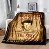 Elvis Presley Las Vegas Blanket Comfortable Perfect for Office Chair Seaside Chair Four Seasons Multipurpose Stylish Decor