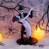 Statua Tańczącej Pary Szkieletów Panna Młoda i Pan Młody Romantyczna Figurka Ślubna Dekoracja Halloweenowa Żywica Straszne Ozdoby