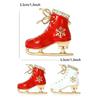 Ski Ice Skate Shoe Brooches Unisex Pins for Winter Sports Enthusiasts Casual Party Accessories