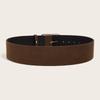 Maillard Styles Suede Leather Wide Belt Luxury Design Casual Business Waist Strap Versatile Trendy Pin Buckle Waistband Gifts