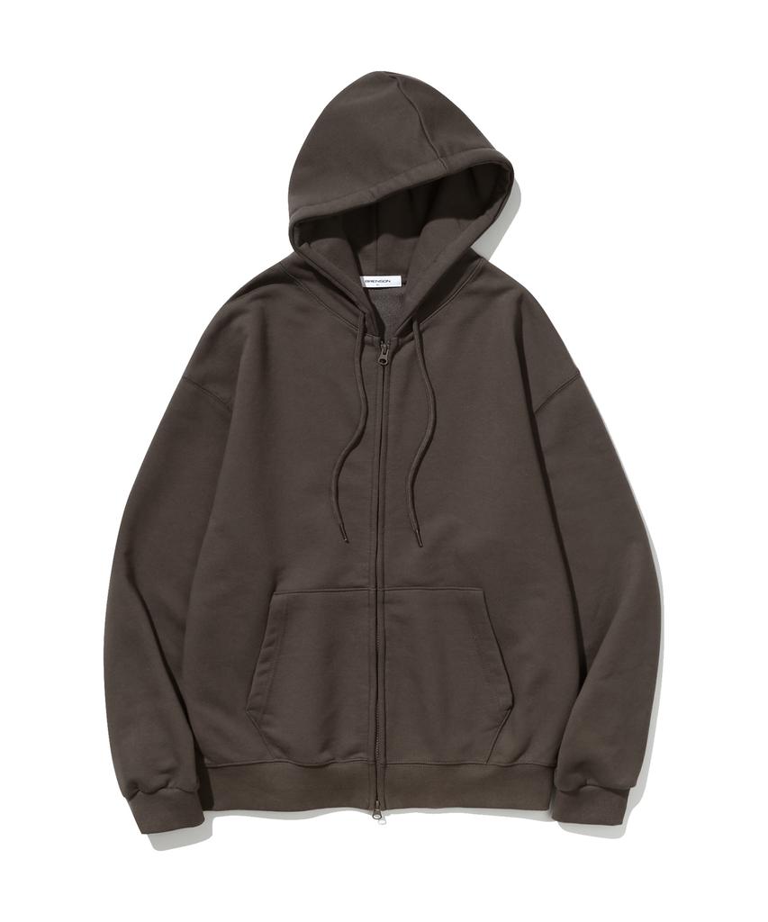 Brenson Coreed Loose Fit 2-Way Zip-Up Hoodie ( 8 Colors )